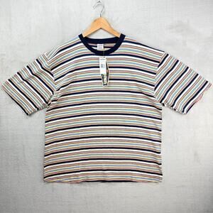 Vintage Unionbay Shirt Mens XL Stripe Tee USA Made 90s Skater Surf Grunge NWT